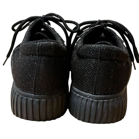 Staka black platform ladies sneaker size 40 lace up zoom in for signs of wear - Picture 6 of 12